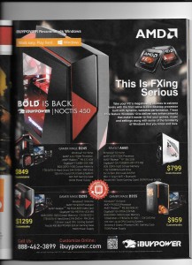 An ad in PC Gamer for purchasing desktop hardware.